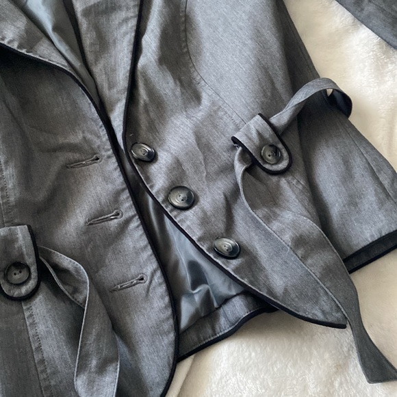 Ricki’s Slate Grey Women’s Size 8 Blazer 5/8s length sleeve - Picture 3 of 4